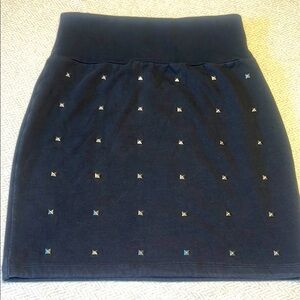 Talula Black Studded Mini Skirt.  Size Medium